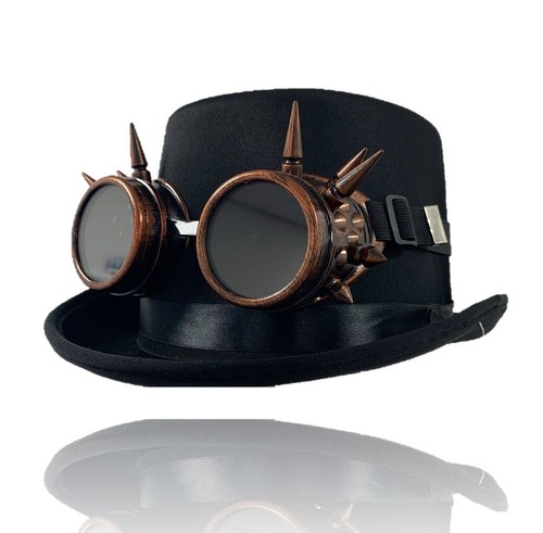 Black top hat - black,
