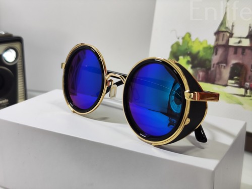 Steampunk sunglasses 50s round - 50s,