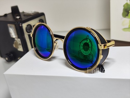Steampunk sunglasses 50s round - 50s,