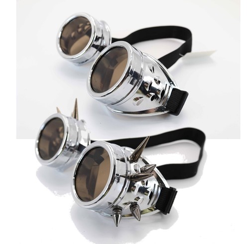 Steampunk silver goggles - steampunk,