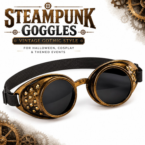 Steampunk goggles vintage - goggles,