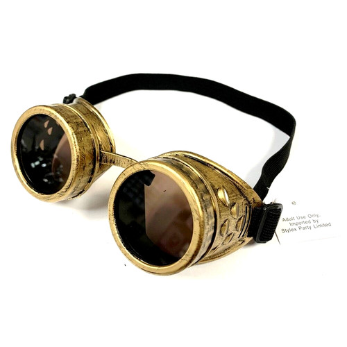 Steampunk goggles gold - goggles,