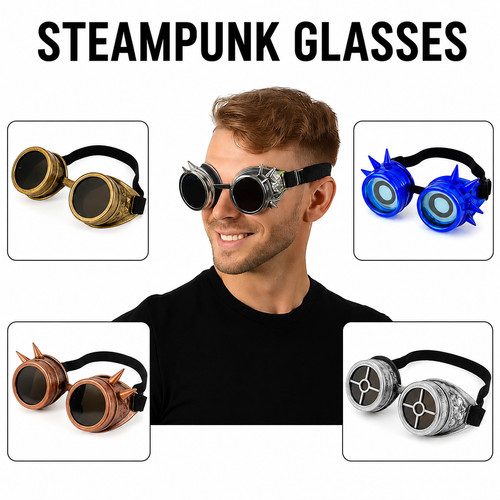 Steampunk goggles pair - steampunk,