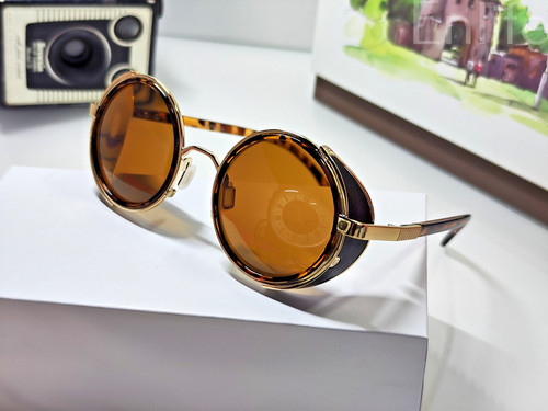 Steampunk sunglasses 50s round - 50s,