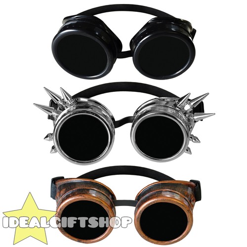 Steampunk goggles with black - steampunk,