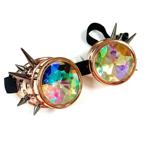 Rose gold spike goggles - rose,
