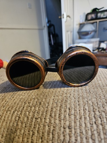 Steampunk bronze goggles retro - goggles,