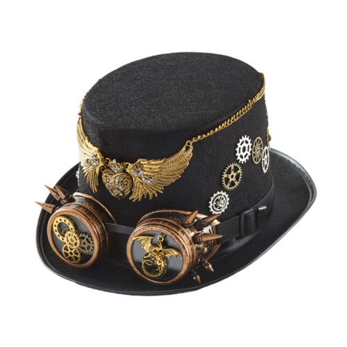 Steampunk top hat punk with - punk,