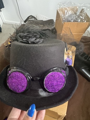 Steampunk top hat with goggles - steampunk,