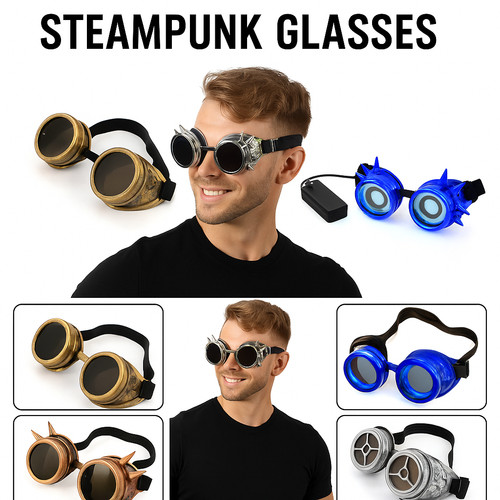 Steampunk goggles retro cyber - steampunk,