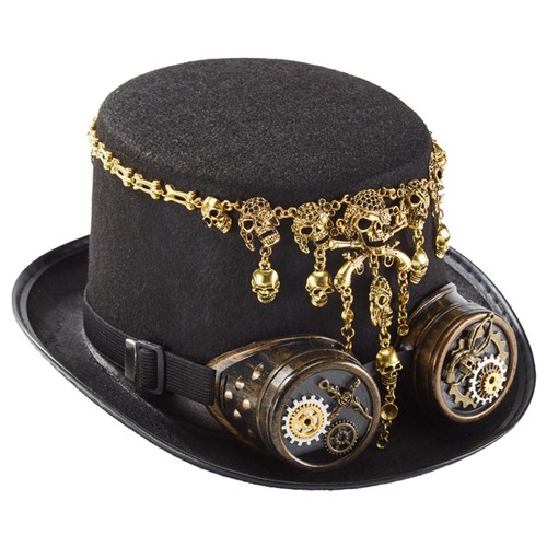 Skull jazz hat steampunk - jazz,