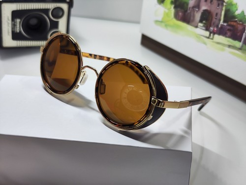 Steampunk sunglasses 50s round - steampunk,